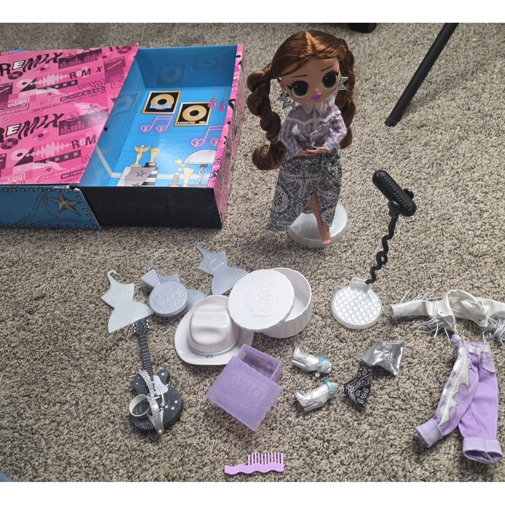 LOL Surprise OMG Remix Lonestar Fashion Doll Box And Accessories Music Cowgirl